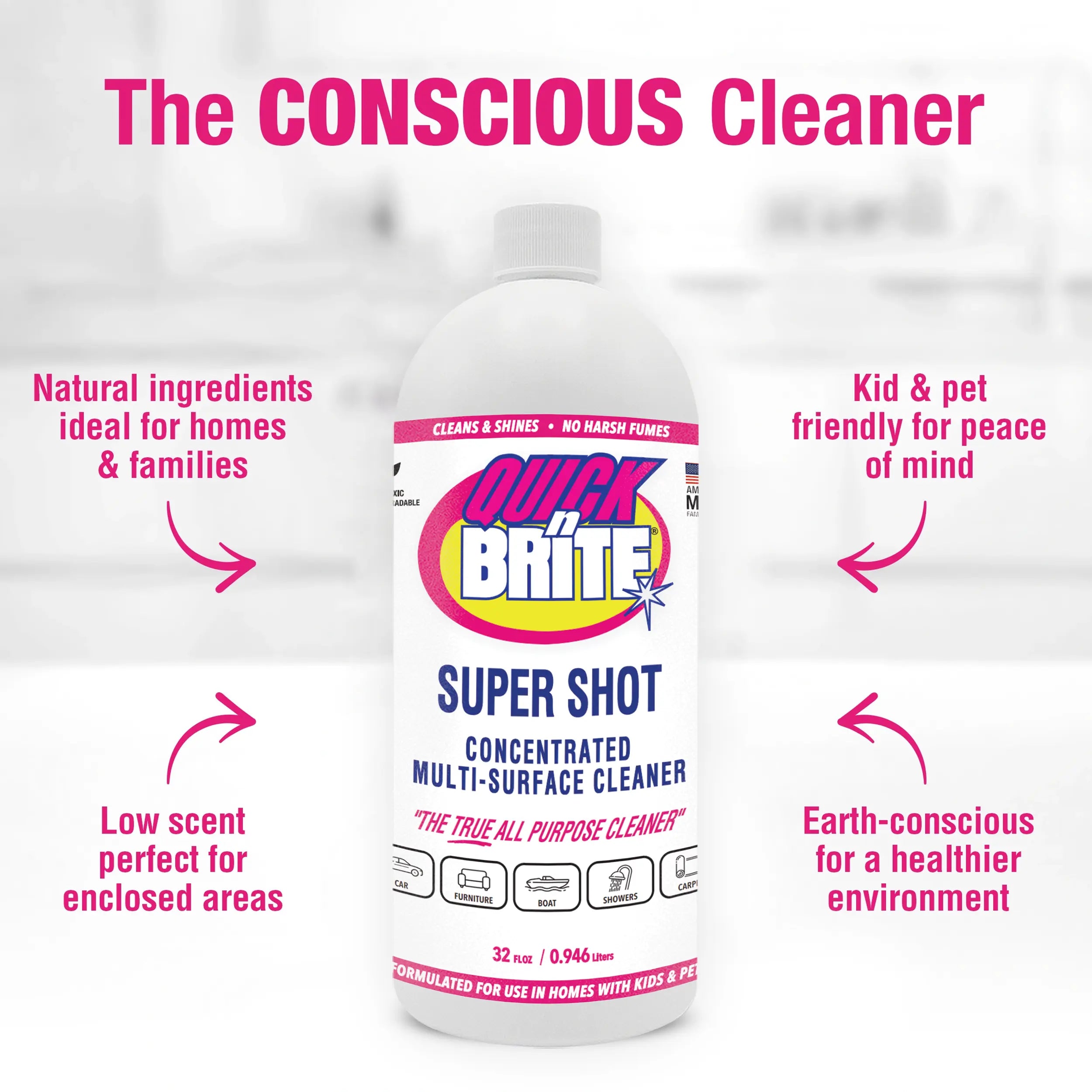 Quick ’n Brite Liquid Cleaner, Cleaning Concentrate