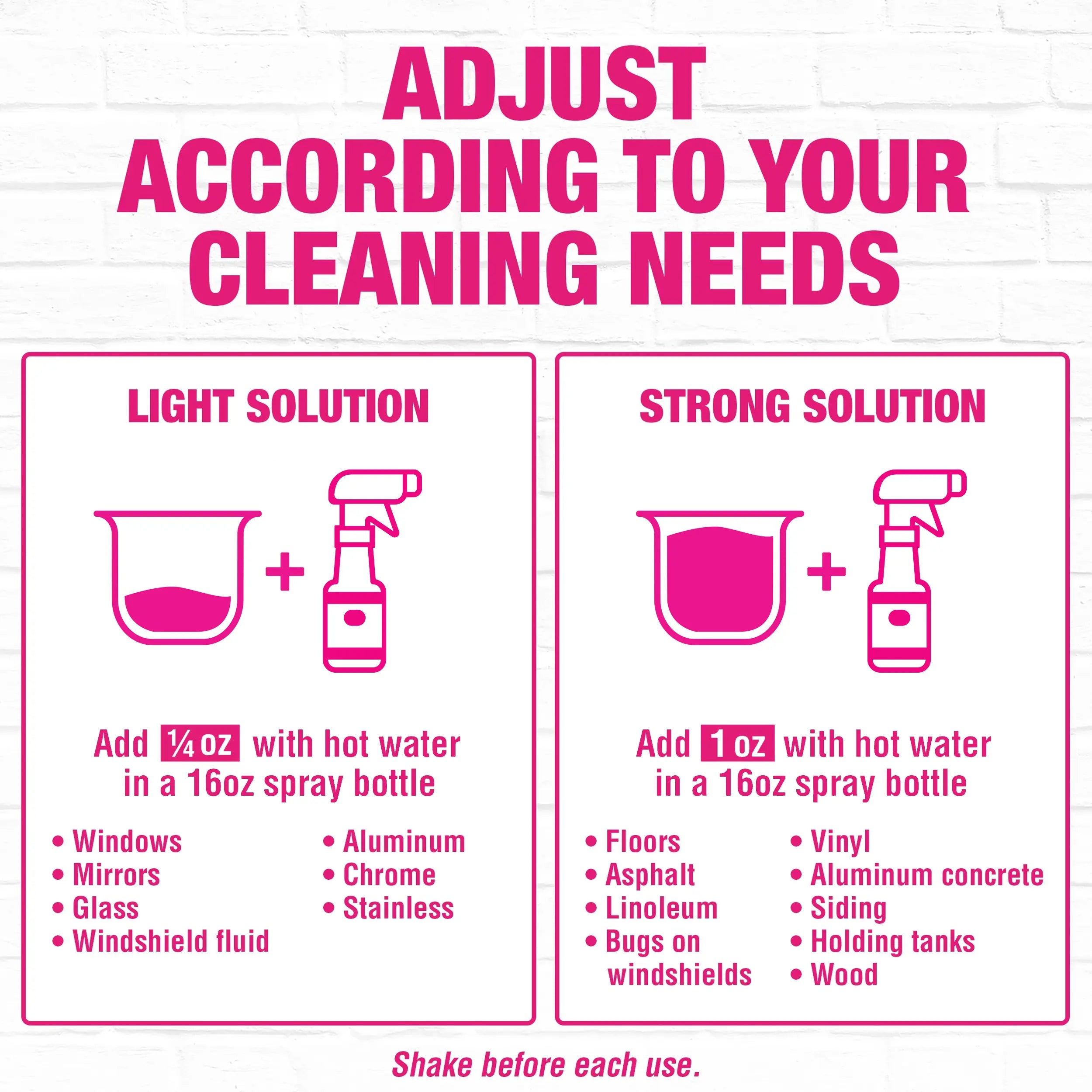 Quick ’n Brite Liquid Cleaner, Cleaning Concentrate