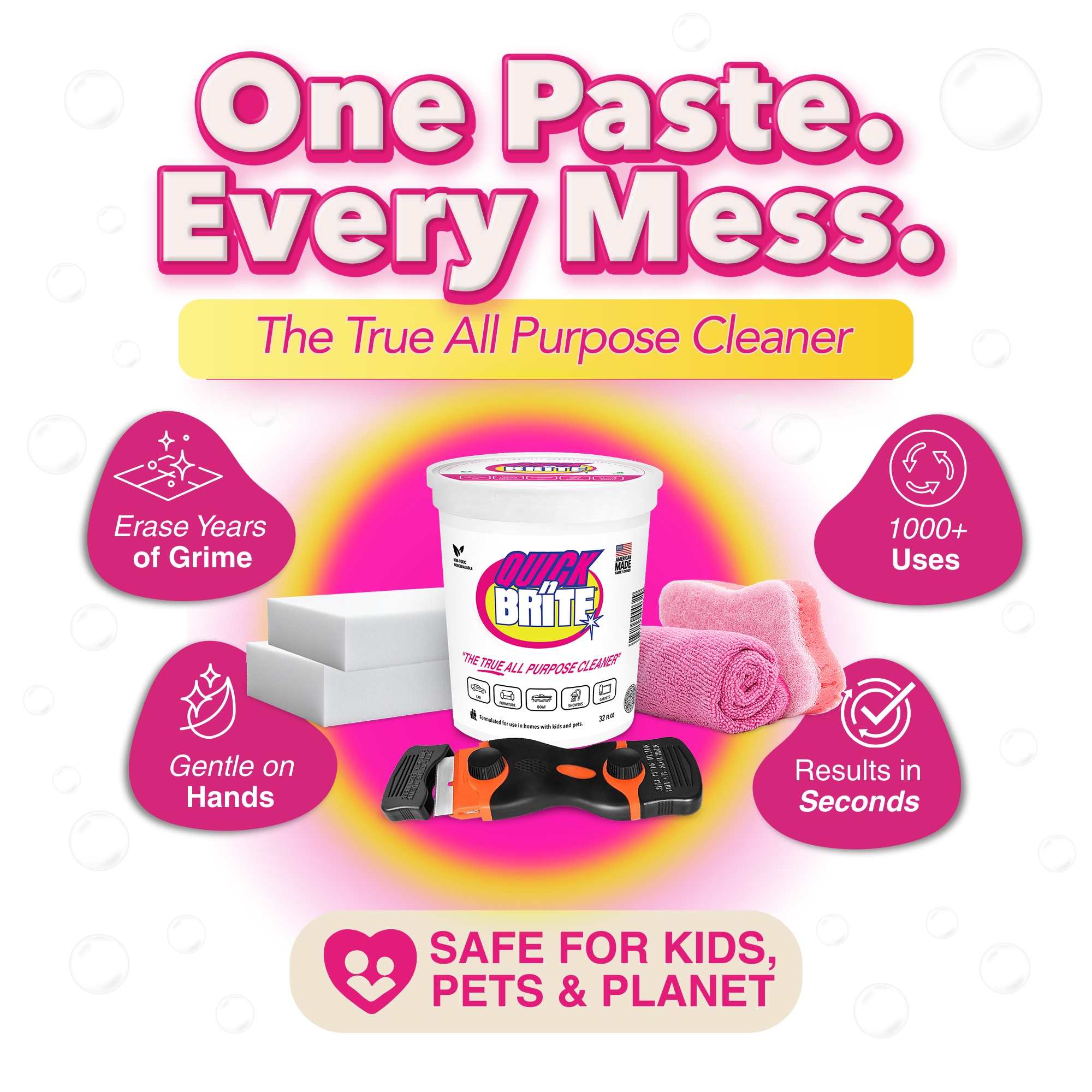 Quick 'n Brite Hardwater Stain Kit