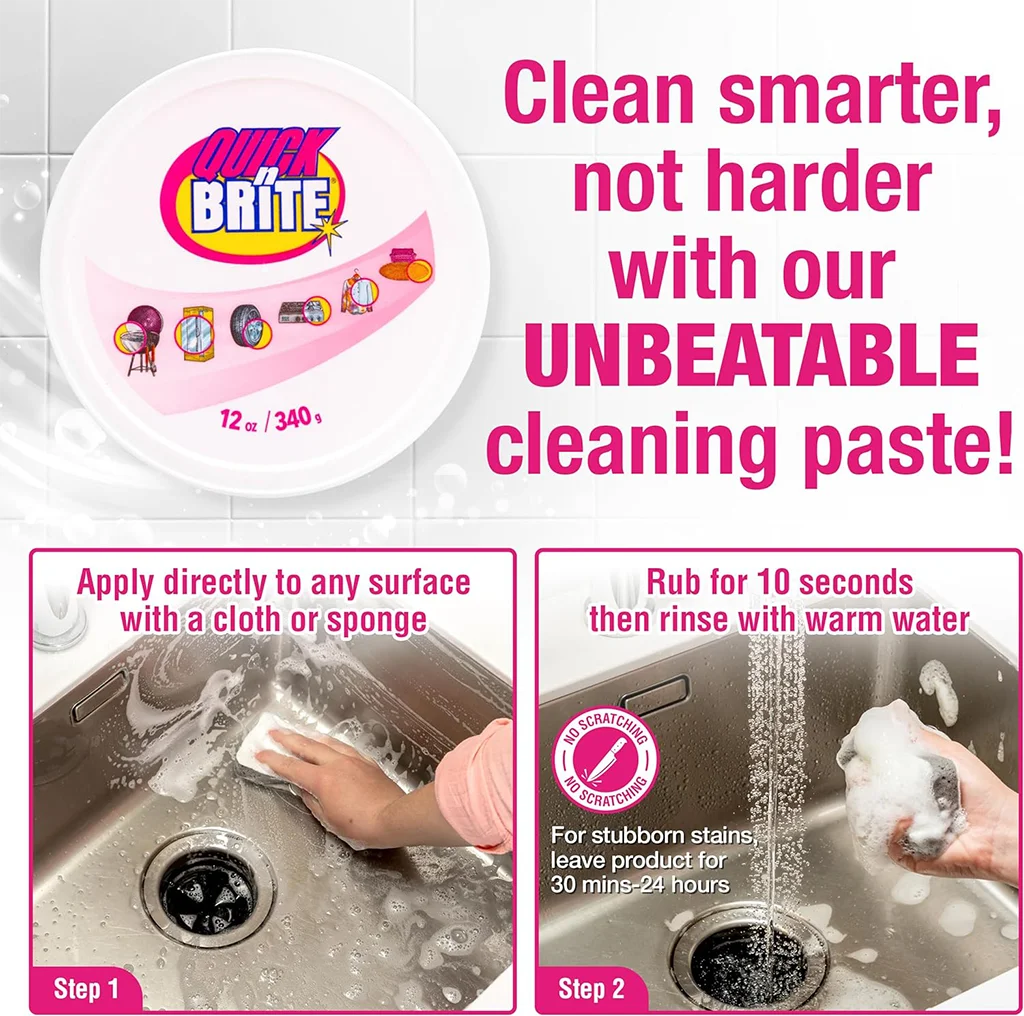 Quick’n Brite All Purpose Cleaning Paste, Concentrated