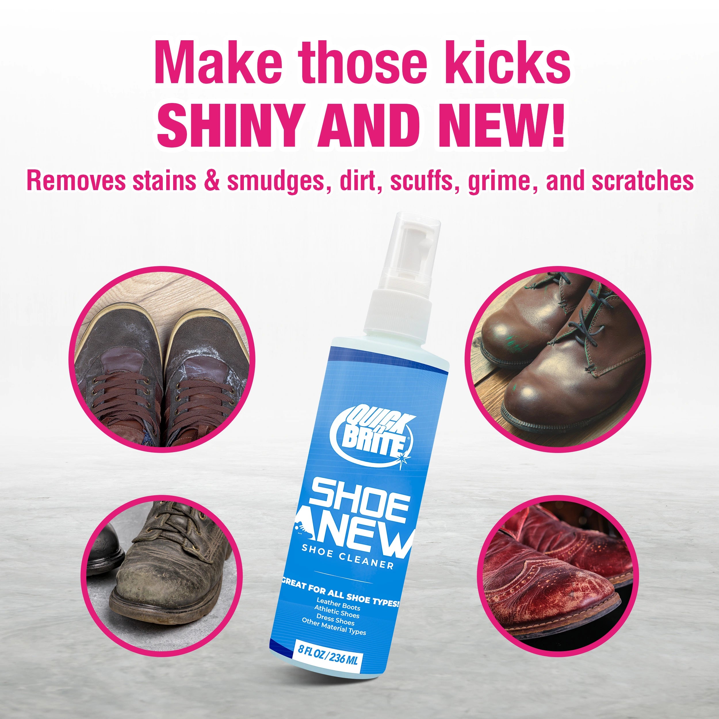 shoe anew cleaner uses