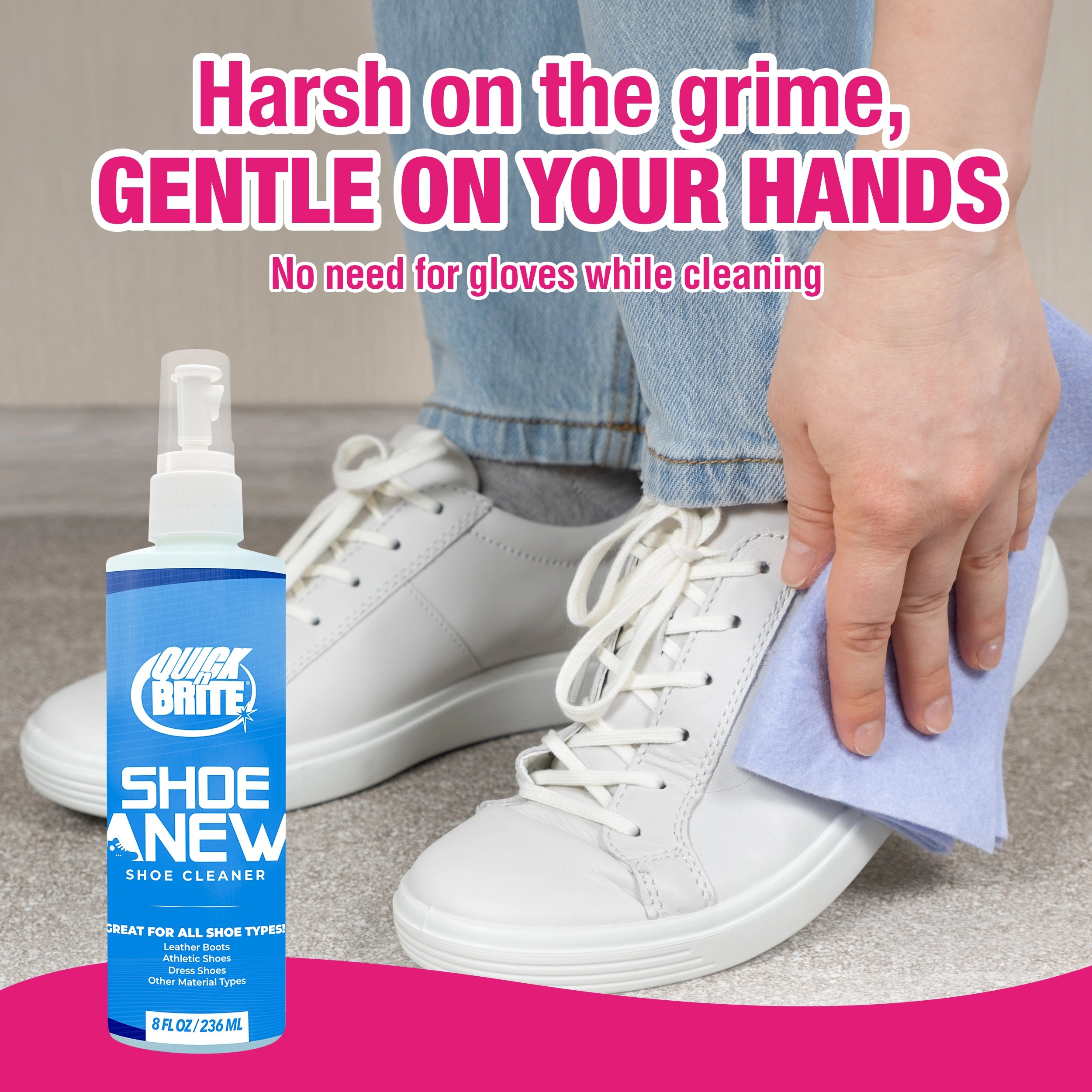 shoe anew cleaner gentle on hands