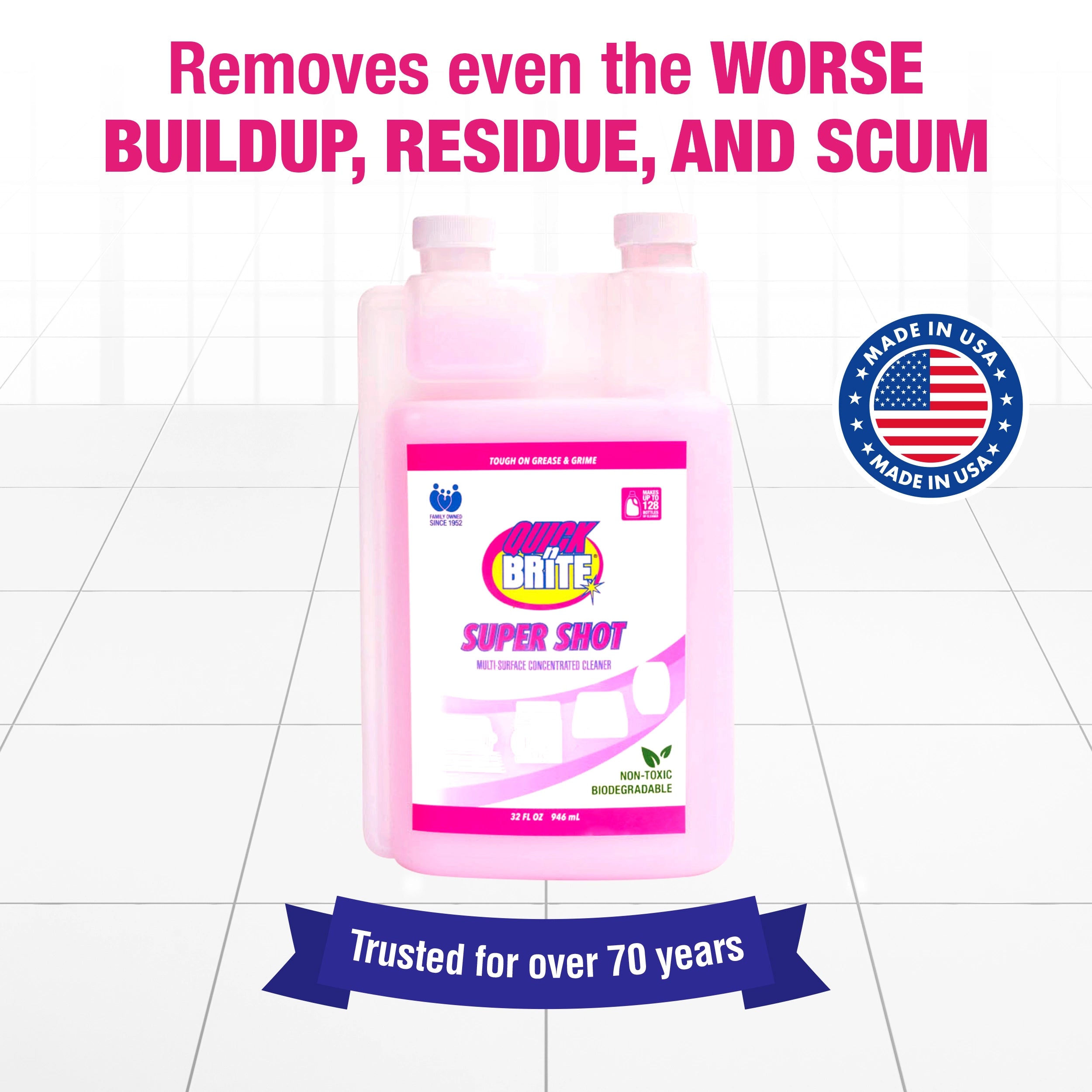 Super shot cleaner removes dirt