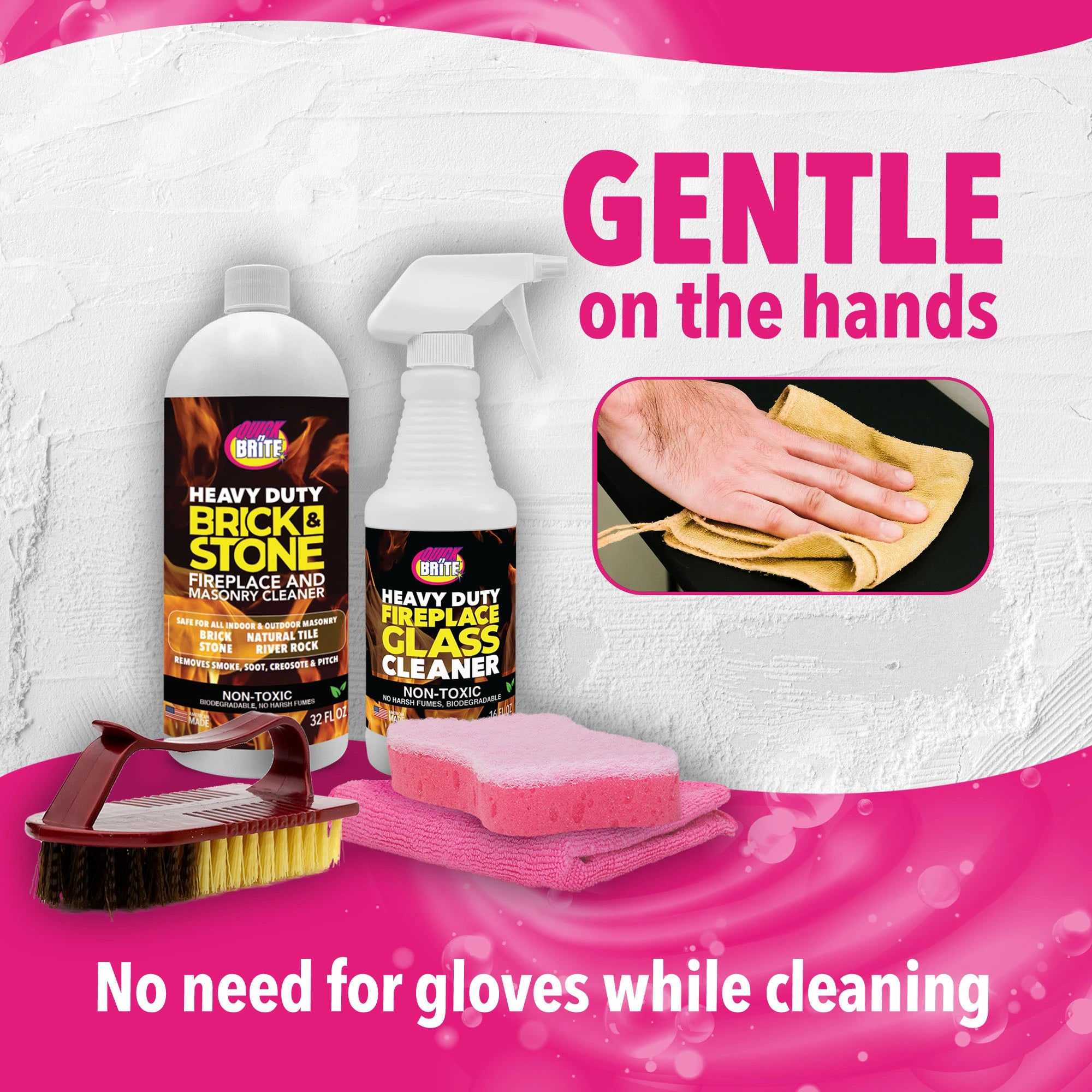 Quick ’n Brite Fireplace Cleaning Kit