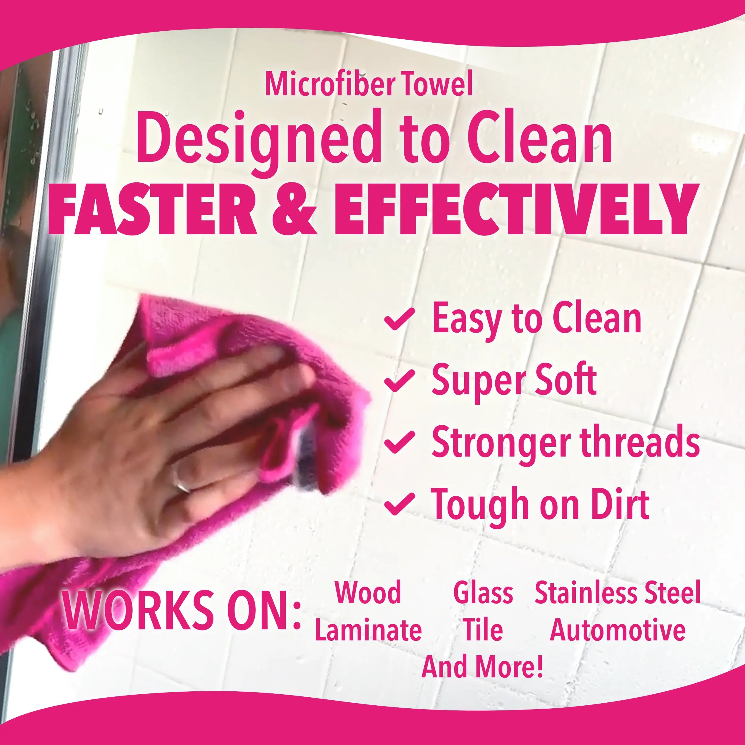 Microfiber towel in action - Benefits and applicable surfaces