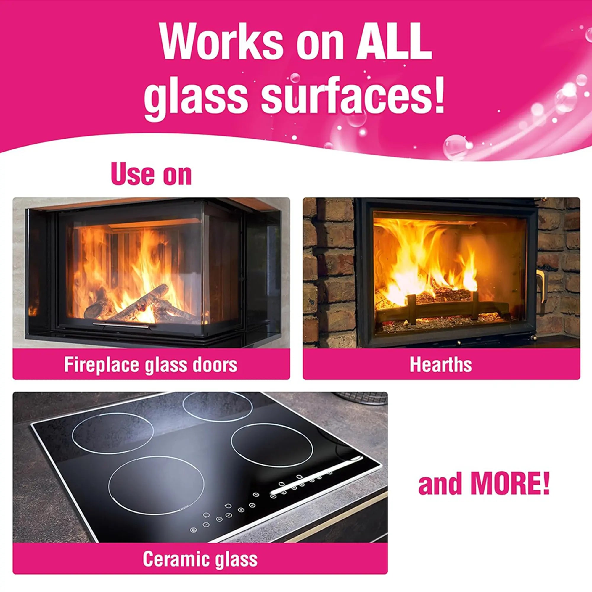 Quick ’n Brite Fireplace Glass Cleaner