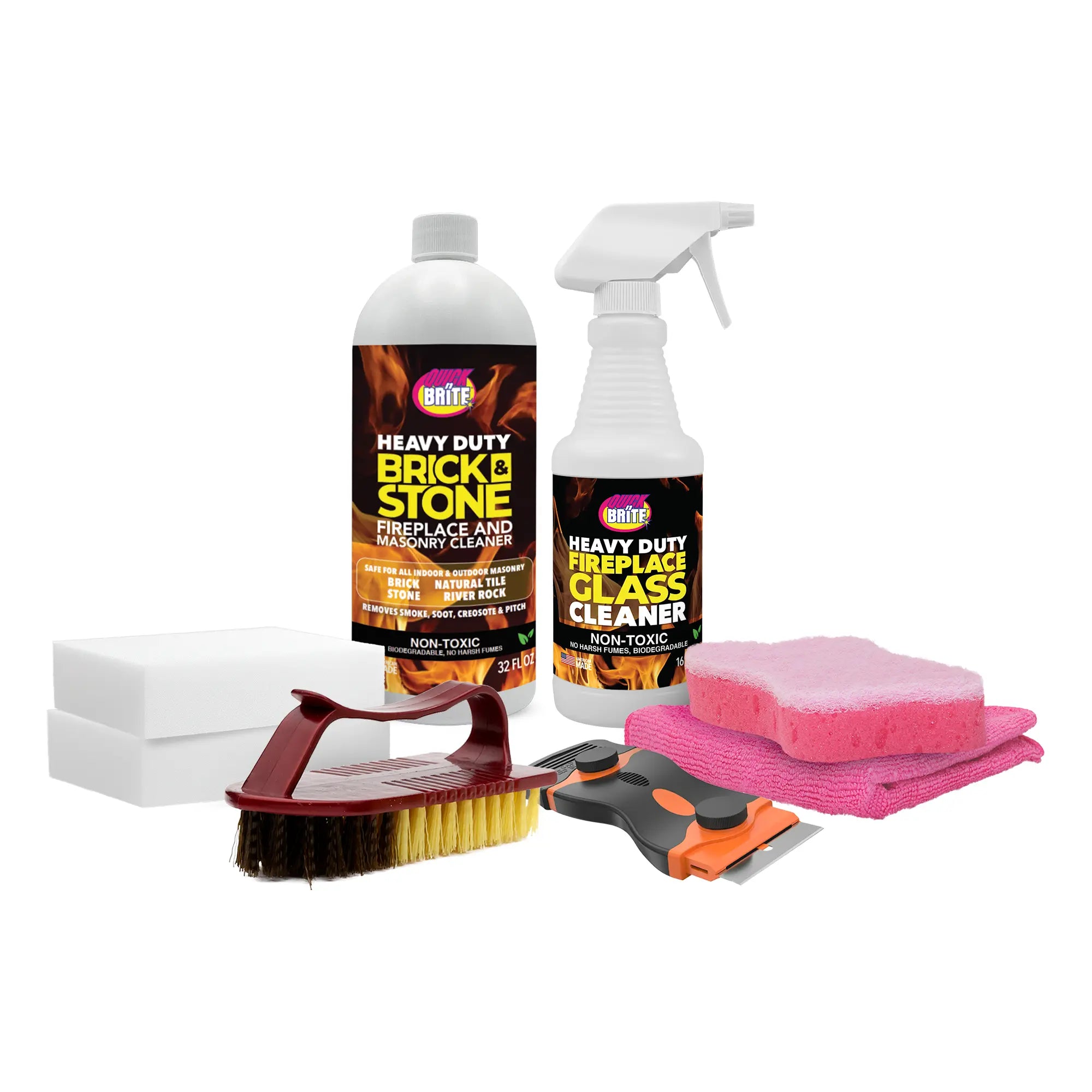 Quick ’n Brite Fireplace Cleaning Kit