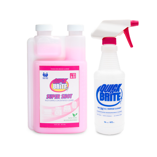 Quick N Brite Fireplace Cleaning Kit – Includes 24oz Fireplace Glass  Cleaner, 16 oz Gel Fireplace Cleaner, Scrub Brush, Sponge and Microfiber  Towel
