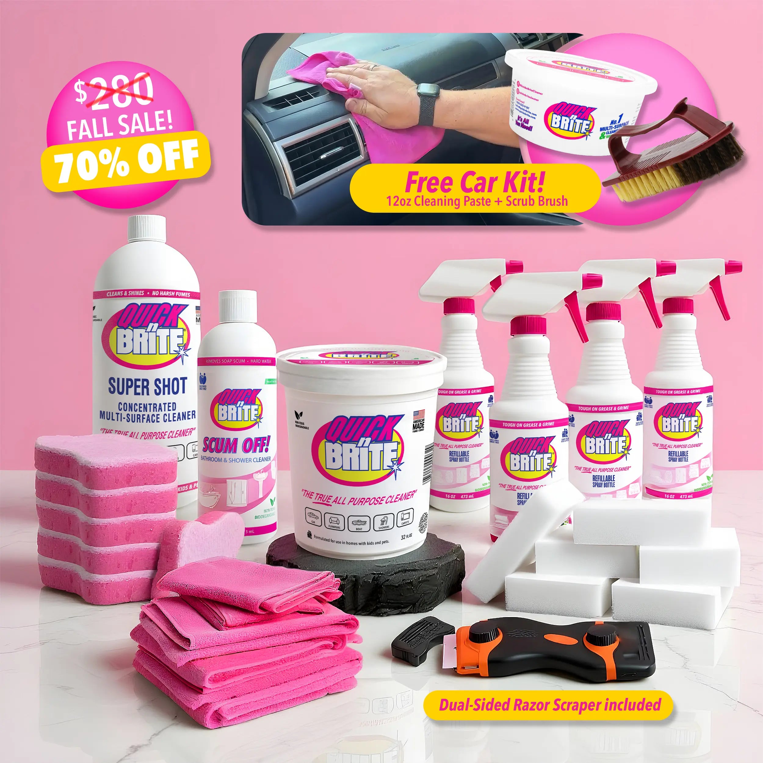 Quick 'n Brite Professional Cleaning Kit - 70% Off Fall Sale!