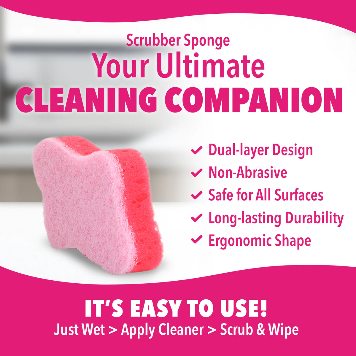 Sponge and Microfiber Cloth Set | Quick 'n Brite