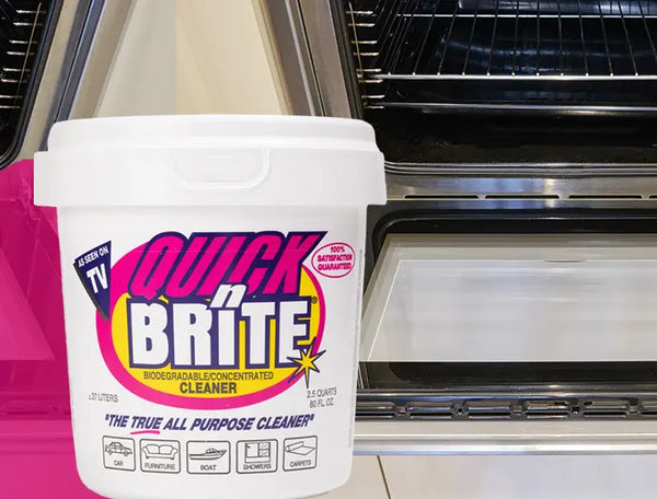 Quick 'n Brite cleans the toughest stains with eco-friendly power, no harsh chemicals or abrasives. Our plant-based, fragrance-free formulas offer safe, effective cleaning for homes, around pets, and for the planet!